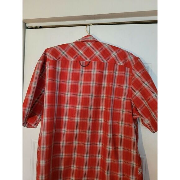 Nordic Track Mens Size XL Red Plaid Short Sleeve Button Up Shirt Nwot Unworn - Picture 2 of 6